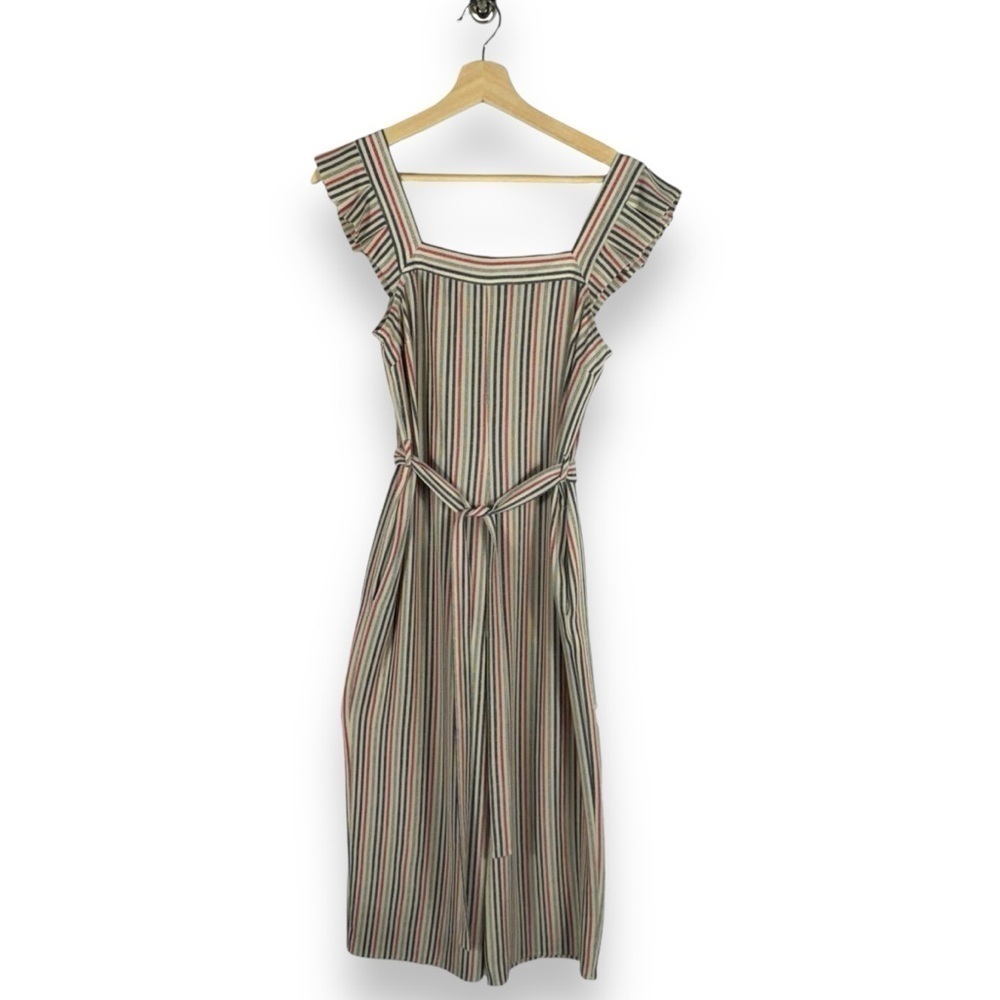 4 for $20 SALE!Monteau Cropped Ruffle Strap Square Neck Jumpsuit, Multi, Size XS